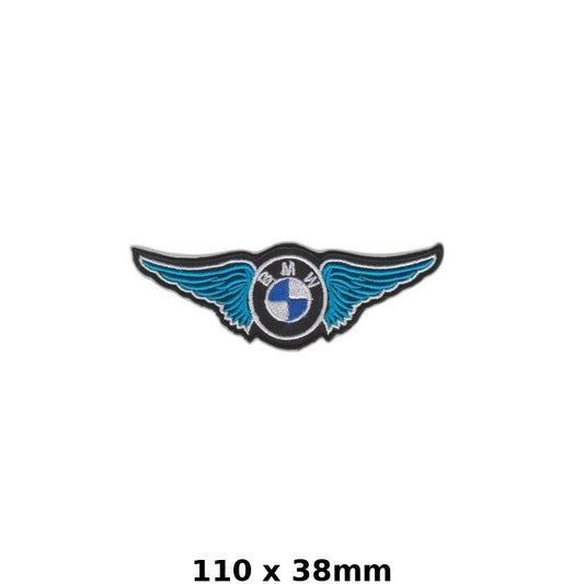 BMW Wings Iron-On Patch - Embroidered Badge