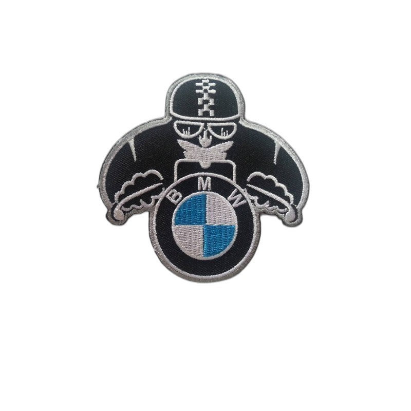 BMW Biker Logo Iron-On Embroidered Patch