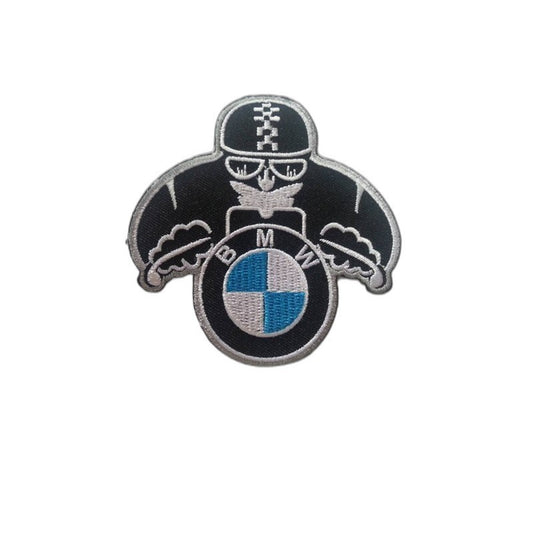 BMW Biker Logo Iron-On Embroidered Patch