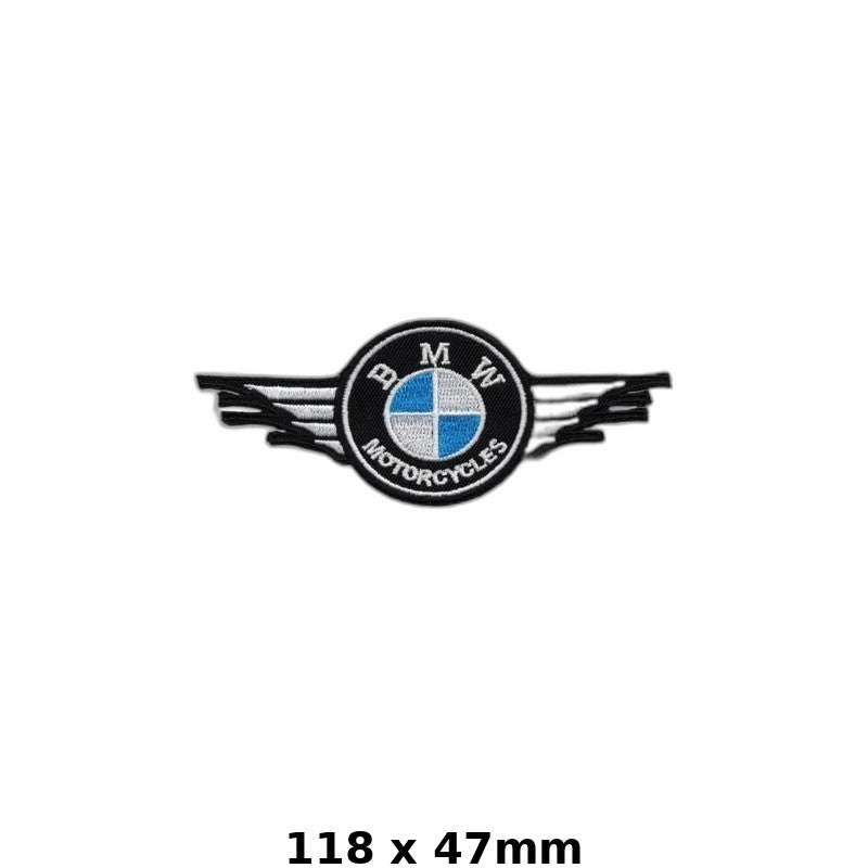 BMW Motorcycles Embroidered Iron-On Patch