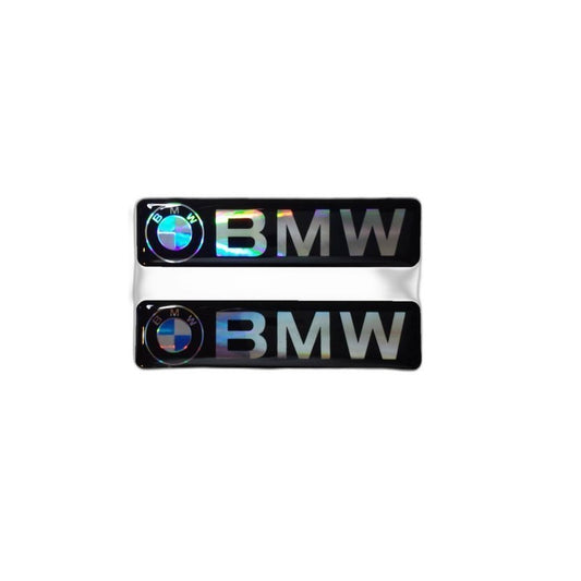 BMW Logo 3D Gel Sticker 2-Pack - Sleek Car Accessory