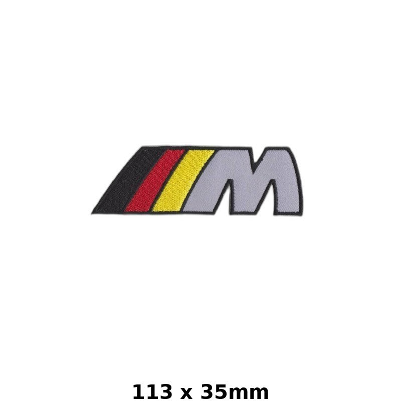 BMW M Logo Iron-On Patch - Embroidered German Colors