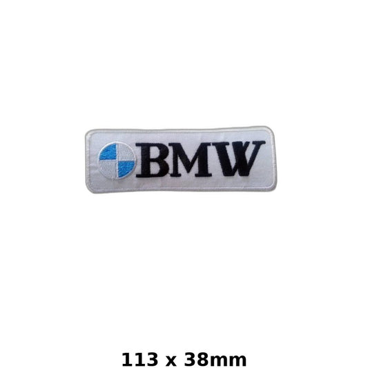 BMW Logo Embroidered Iron-On Patch for Jackets, Bags & Auto Gear