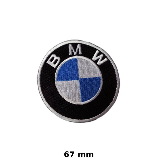 BMW Logo Iron-On Patch 67mm - Embroidered Badge