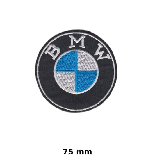 BMW Logo Embroidered Patch 75mm | Iron-On Patch